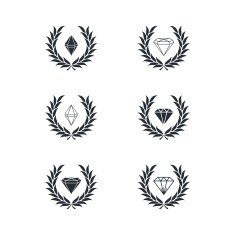 diamond inside wreath N5