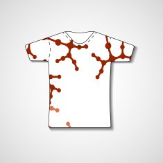 Abstract illustration on t-shirt N46
