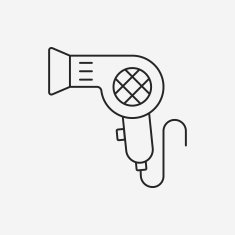 Hair dryer line icon N35
