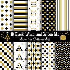 Set of abstract geometrical Aztec seamless patterns