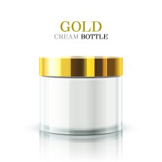 gold cream bottle package N2