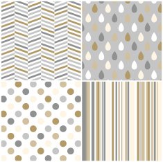 seamless stripes Cevron and polka dots background