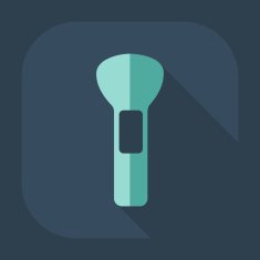 Flat modern design with shadow icon Makeup Brush N5
