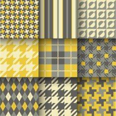 Set of seamless backgrounds with pattern striped chess checkered N3