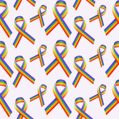 Gay Pride Ribbons Backgorund N2