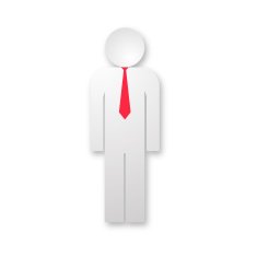 vector gentleman in the red tie