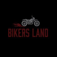 vintage grunge motorcycle with flames graphic vector design temp