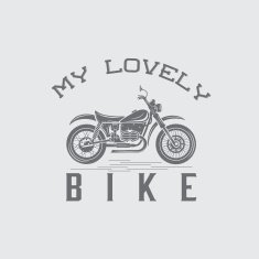 vintage motorcycle graphic vector design template N2
