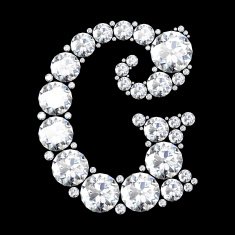 diamond letters with gemstones N43