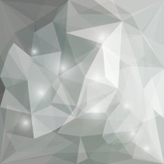 Abstract bright polygonal triangular background with glaring lights for design N33