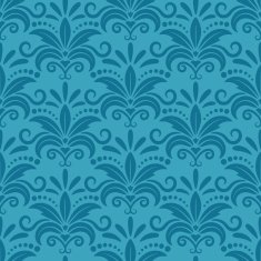 Royal wallpaper with damask seamless floral pattern