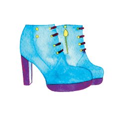 watercolor shoes N4