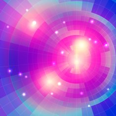 Mosaic spectrum background blue