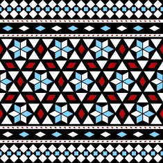 Tribal Seamless Pattern Ethnic Vector Background N19