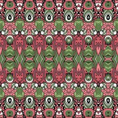 Vector Seamless Abstract Tribal Pattern N58