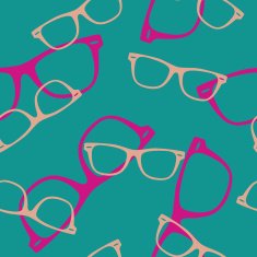 Seamless vector pattern with sunglasses N4