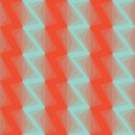 Colorful zigzag geometric seamless pattern in pink and green vector