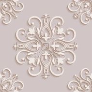 Floral seamless wallpapers in the style of Baroque Can be N16