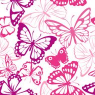 Seamless pattern with butterfly