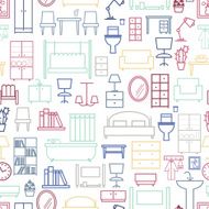 seamless furniture pattern N5