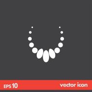 necklace vector icon