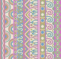 Vector seamless pattern with ethnic elements N6