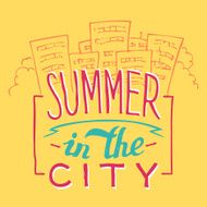 Summer in the City hand-lettering