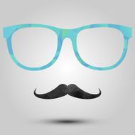Mustache and Glasses Icon N2