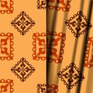 Seamless geometric floral pattern N37