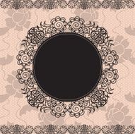 Elegant doily on lace gentle background N8