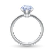 Ring with gem