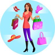 Shopping Woman N16