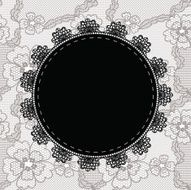 Elegant doily on lace gentle background N10
