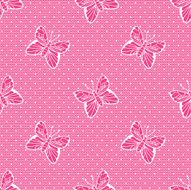 Gentle dotted lace with butterflies N4