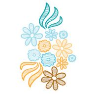 Lace flower applique N3