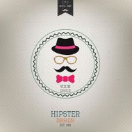Hipster style Retro poster Vector