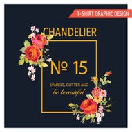 Floral Graphic Design - for t-shirt fashion prints N3