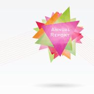 Abstract Background with Triangles and Lines Annual Report Conc N2