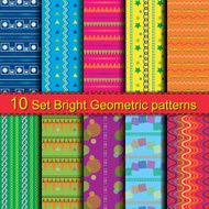 Set Bright Geometric patterns