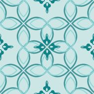 Seamless geometric floral pattern N38