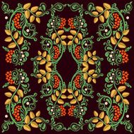 Russian folk pattern Vignette Doodle Natural ornament