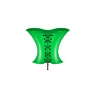 Corset in green and black design