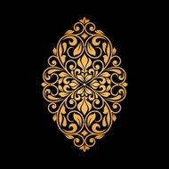 Ornamental floral element for design N5