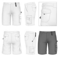 Men&#039;s Bermuda shorts design templates