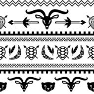 African Tribal Pattern Ethnic ornament N22