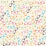 Seamless colorful pattern with glasses N2
