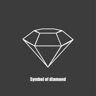 Background with Diamond symbol vector illustration