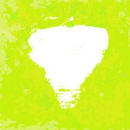 Abstract paintbrush label at green artistic paper (2)