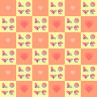 Romantic pattern for Valentines Day and wedding