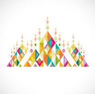 geometric pattern Thai art style template vector illustration N2